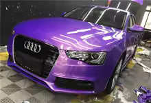 Highest quality glossy coral Purple full Vinyl wrap roll Air bubble Free