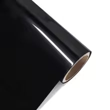Glossy Black Self-adhesive full Vinyl wrap roll Air Bubble Free Car Body Styling Decoration Accessories