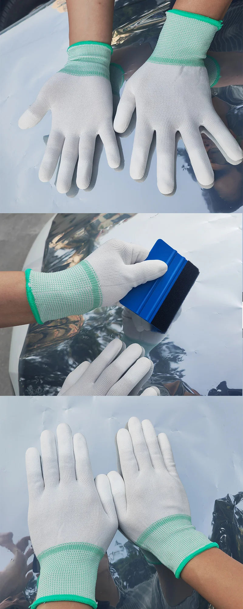 Wrap Gloves Vinyl Wrap Tools Finger Sleeves Hand Covering Protector