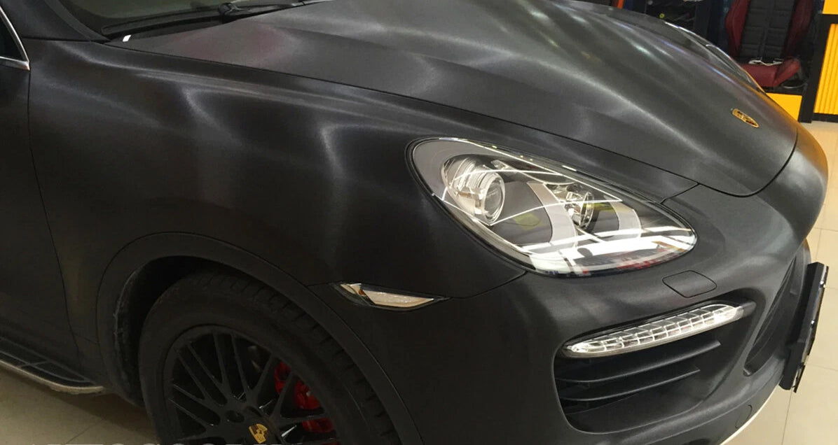 Black Brushed Aluminum Vinyl Film Wrap Air Bubble Free shipping