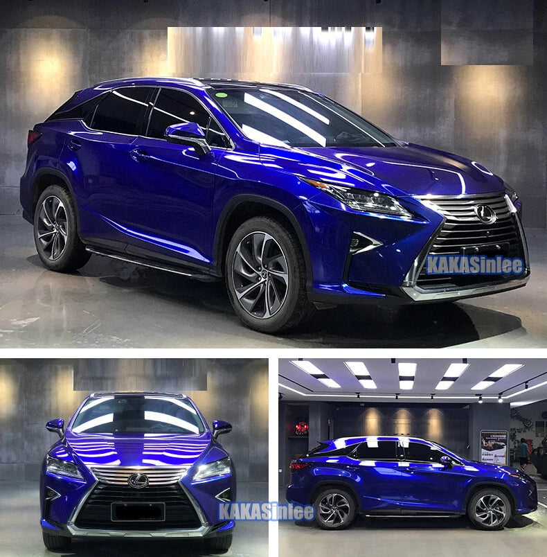 Full vinyl roll Car Wrap Pearl Gloss Sparkle Satin Chrome Vinyl Sticker Blueberry US