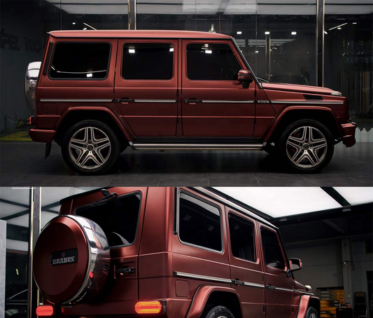 Highest quality matte Ghost metallic rust red full vinyl wrap roll Ultra Metal vinyl wrap film for car wrapping quality Warranty