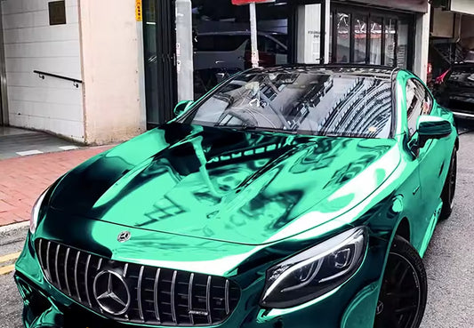 Teal Supercast Chrome Vinyl Wrap
