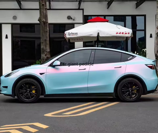 Highest quality Matte Twin Pink Blue vinyl Wrap Film Car Wrap Film