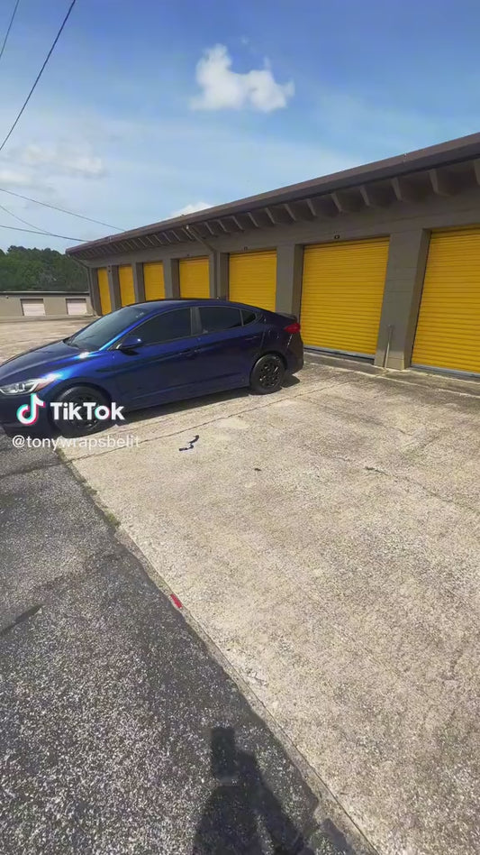 Candace Blue vinyl wrap