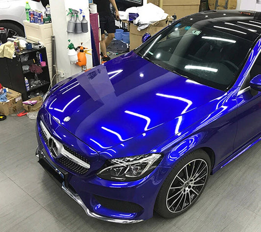 Full vinyl roll Car Wrap Pearl Gloss Sparkle Satin Chrome Vinyl Sticker Blueberry US